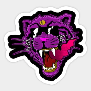 The Purple Tiger Sticker